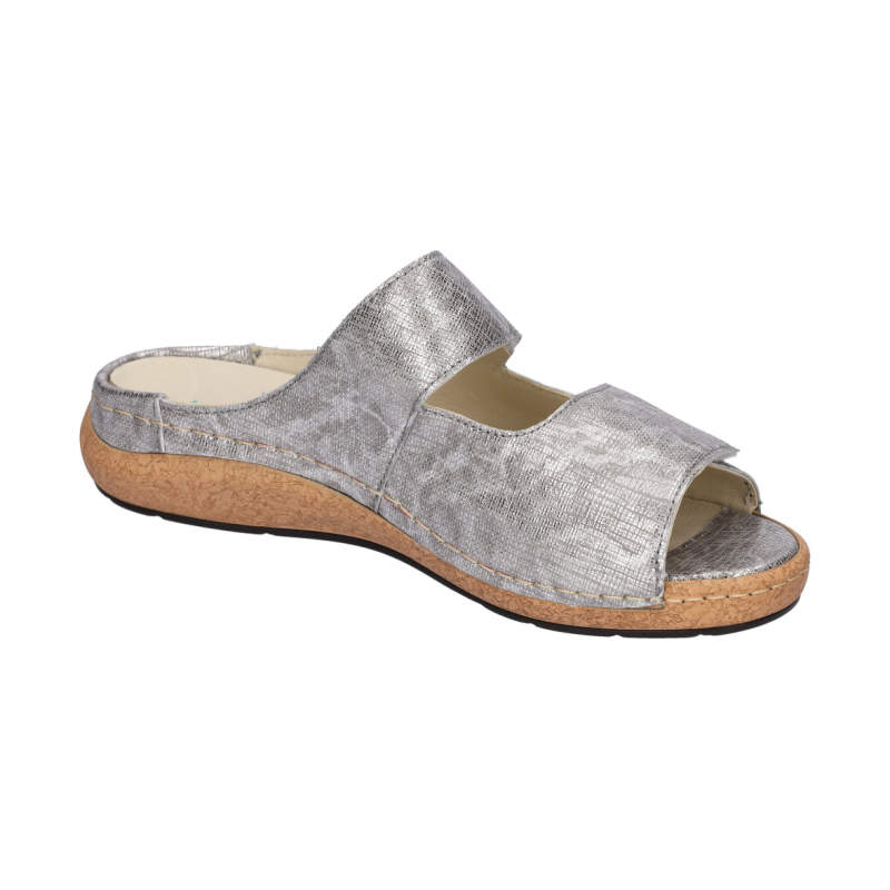 Waldlaufer 681501 klapki skórzane damskie tęgość K obuwie na szeroką stopę