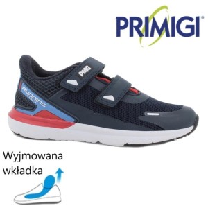 Primigi 5956522 adidasy dziecięce buty sportowe na rzepy do wkładek ortopedycznych