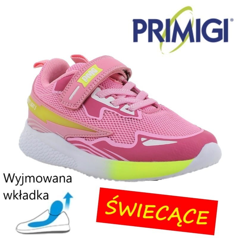 Świecące buty sportowe na rzepy Primigi 5965000