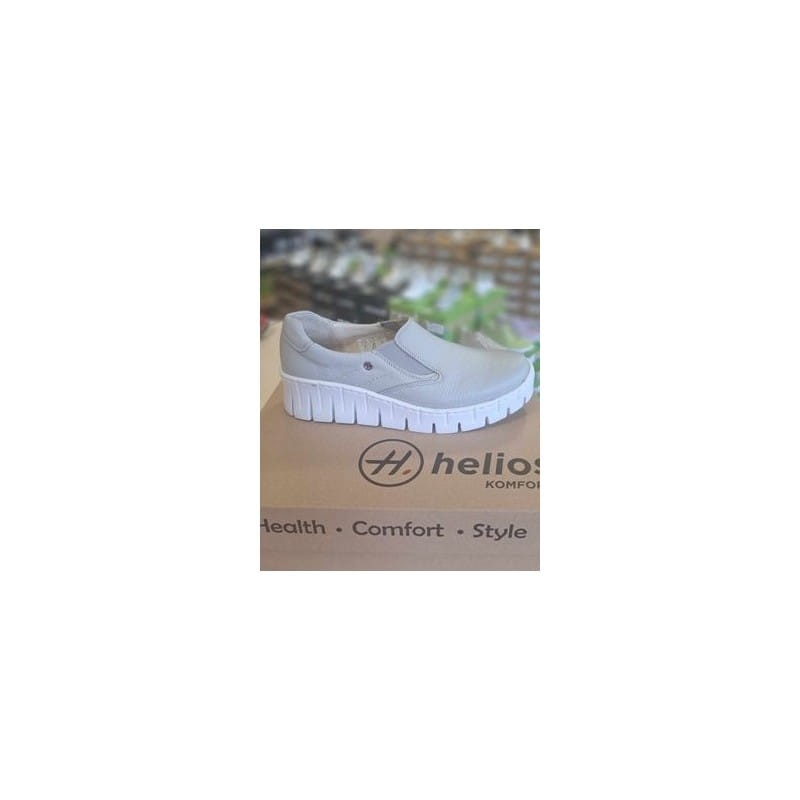 Helios 365 S Skórzane półbuty damskie szare