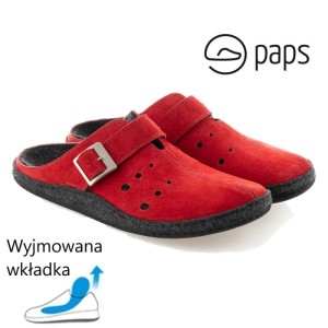 Paps 1051-966 damskie kapcie domowe buty do wkładek ortopedycznych np. Vasyli