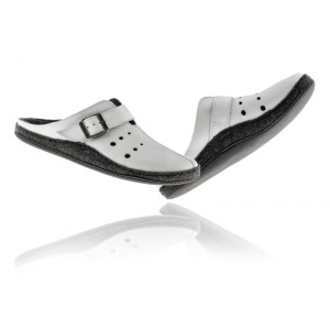 Paps męskie obuwie medyczne klapki do wkładek ortopedycznych np. Vasyli  Paps 1051-102 białe