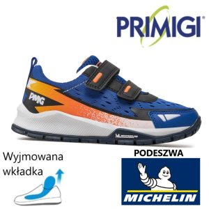 Primigi 5928122 adidasy dziecięce buty sportowe na rzepy Primigi z podeszwą Michelin®