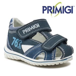 Primigi 5862711 skórzane sandały dziecięce na rzepy