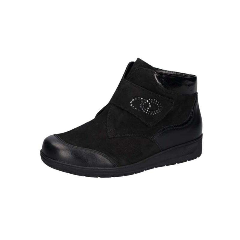 Waldlaufer 812815 obuwie na opuchnięte nogi skórzane damskie buty tęgość M