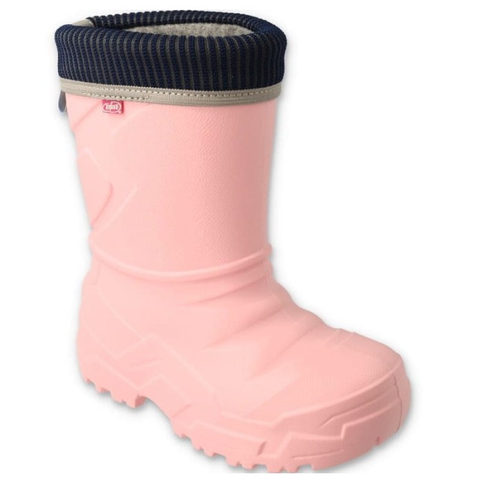 Befado lekkie kalosze dziecięce piankowe WYJMOWANY OCIEPLACZ 162X307 różowe