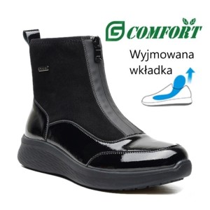 G-Comfort P-817 botki skórzane damskie z membraną wodoodporną
