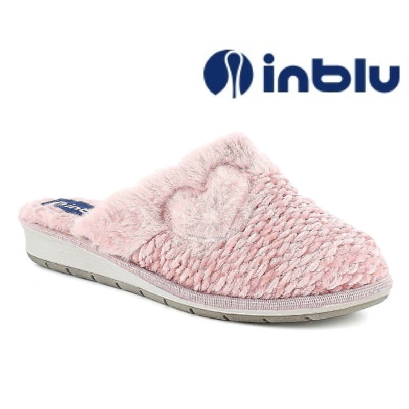 Inblu miękkie pantofle na klinie kapcie damskie laczki inblu LB