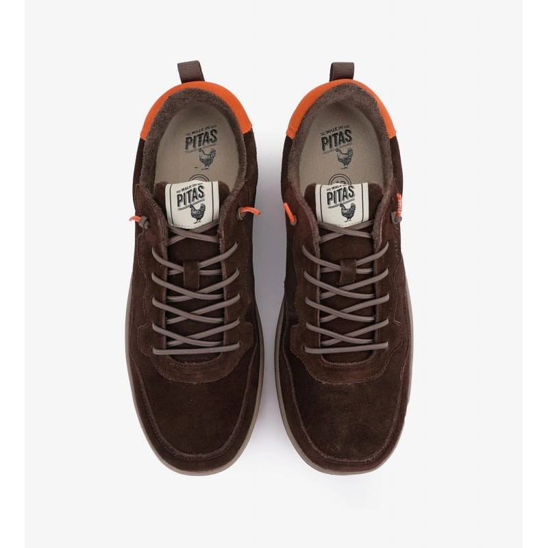 PITAS ultralekkie skórzane półbuty Pitas KUME MARRON