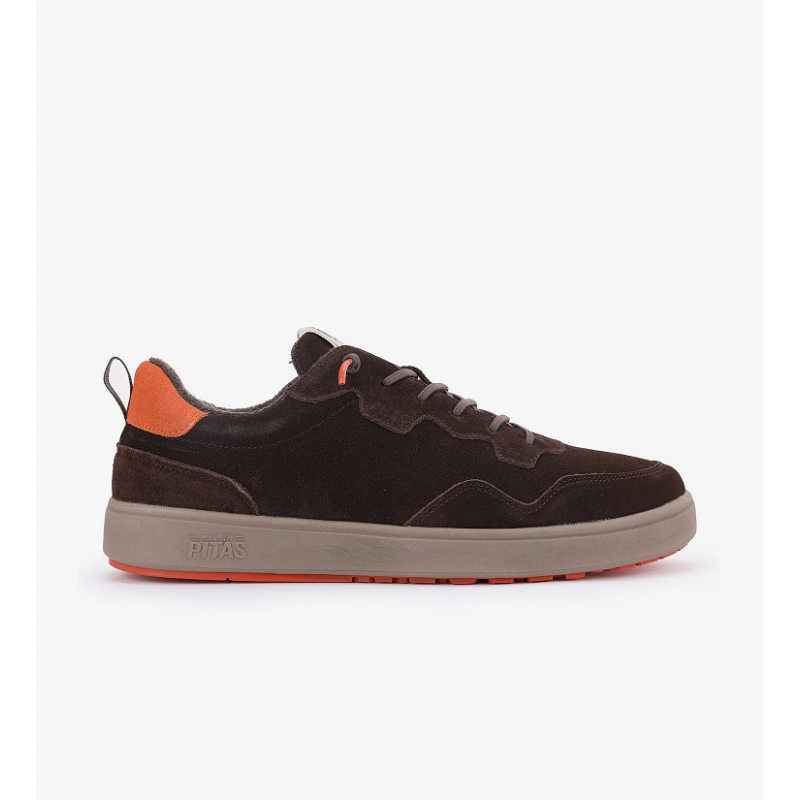 PITAS ultralekkie skórzane półbuty Pitas KUME MARRON