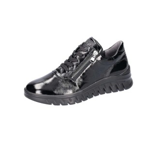 Waldlaufer 913001 skórzane damskie czarne półbuty