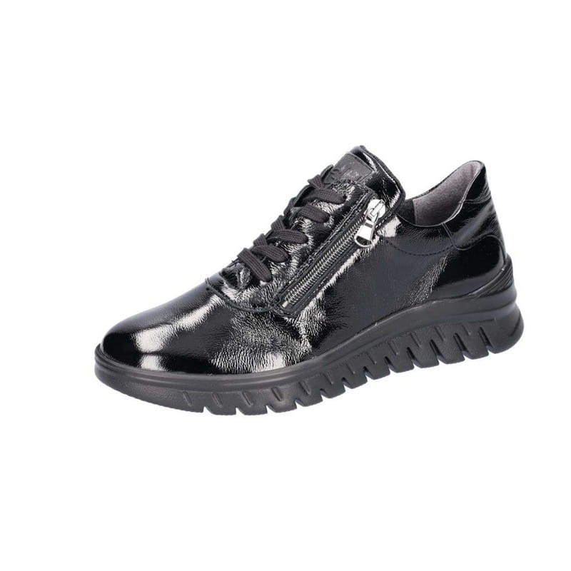 Waldlaufer 913001 skórzane damskie czarne półbuty