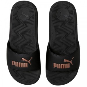 Puma klapki pod prysznic klapki na wakacje na basen laczki czarno-złote