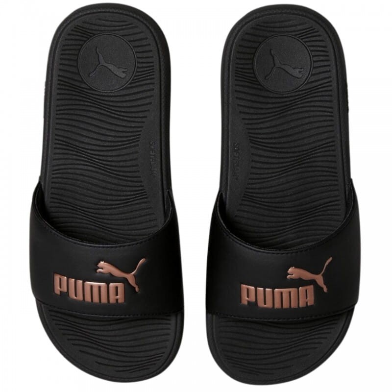 Puma klapki pod prysznic klapki na wakacje na basen laczki czarno-złote