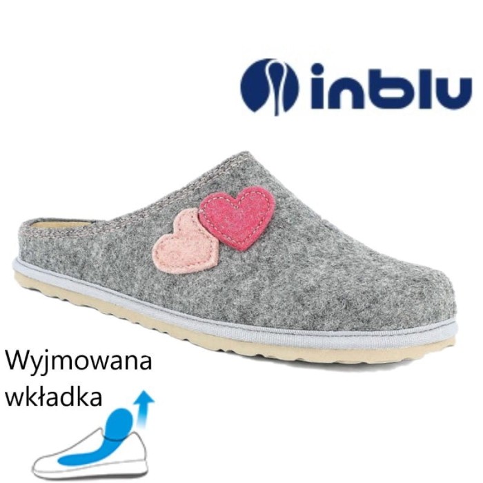 Inblu kapcie domowe damskie inblu CS37 pantofle z wyciąganą wkładką