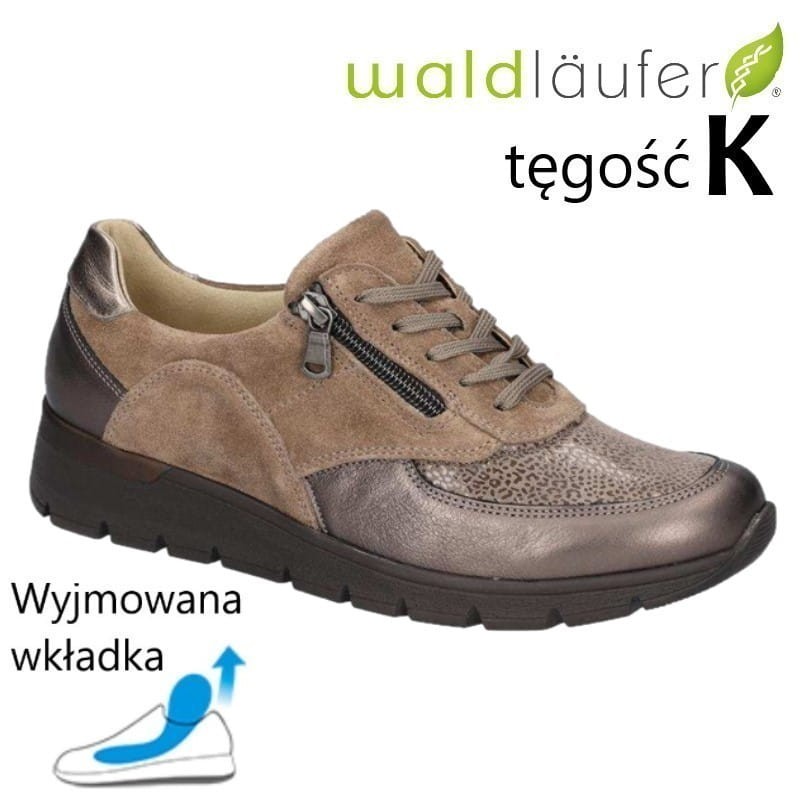 Waldlaufer 626K02 obuwie na szeroką stopę buty do wkładek ortopedycznych