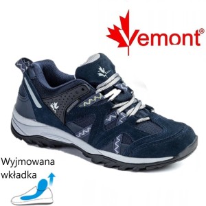 Trekkingowe buty Vemont obuwie wodoodporne granatowe
