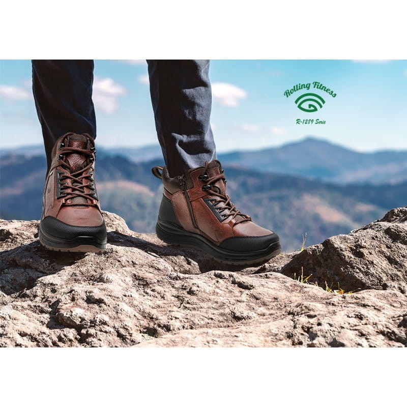 G-COMFORT skórzane buty trekkingowe męskie R-1289 z membraną wodoodporną