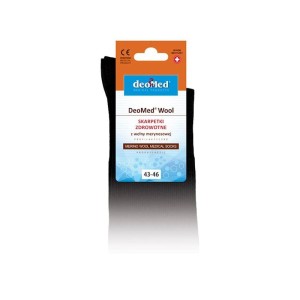 Skarpetki zdrowotne z wełną merynosową  bezuciskające cienkie wełniane