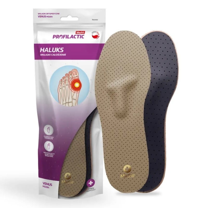 Wkładki na haluks płaskostopie poprzeczne VENUS MO284 Mazbit
