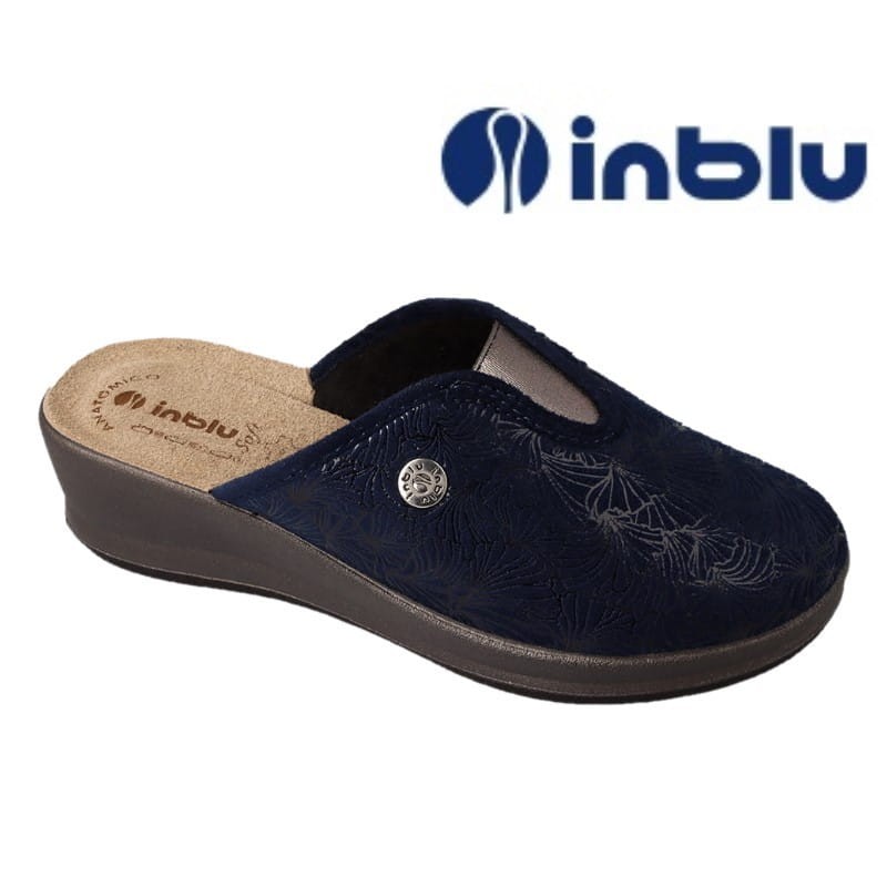 Inblu pantofle domowe na klinie inblu GI21004I kapcie damskie