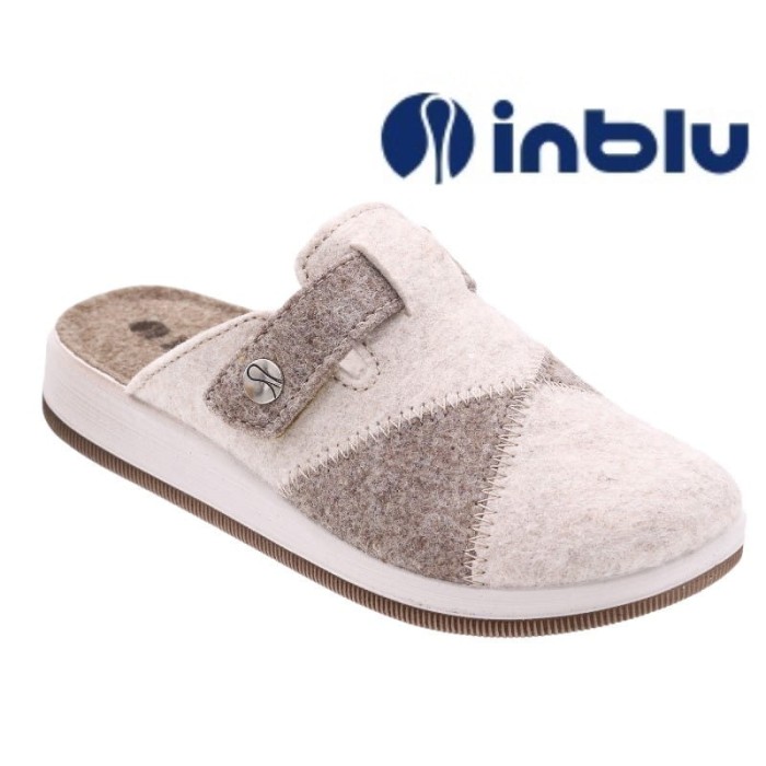 inblu ciepłe kapcie damskie pantofle laczki inblu