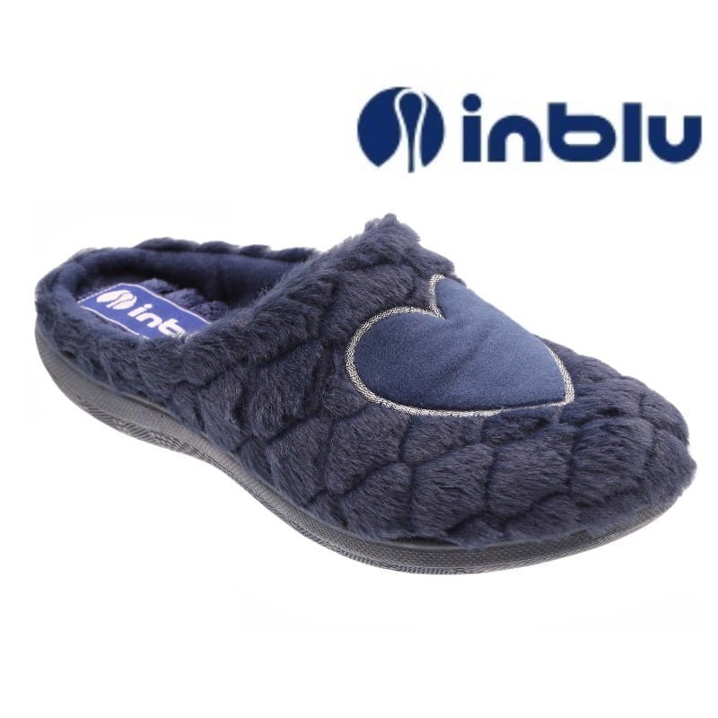 inblu miękkie pantofle kapcie damskie laczki inblu EC000085 serce