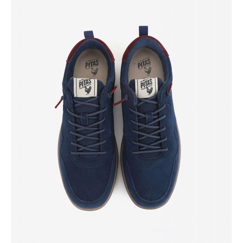 PITAS ultralekkie skórzane półbuty Pitas KUME AZUL