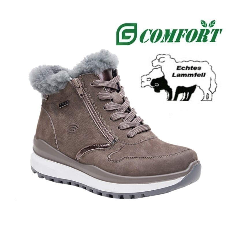 G-Comfort R-5884 śniegowce skórzane damskie z membraną wodoodporne