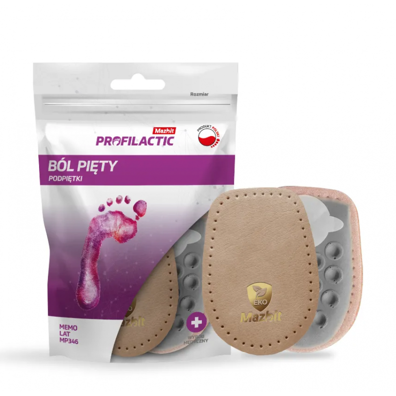 Podpiętki lateksowe Mazbit MEMO LAT MP346 na ból pięty
