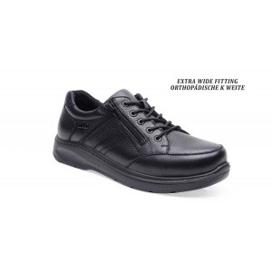 G-COMFORT skórzane półbuty męskie 9889 czarne z membraną wodoodporną