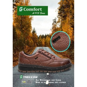 G-COMFORT trekkingowe skórzane półbuty męskie z membraną wodoodporną A913C