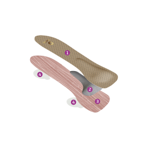 Wkładki na płaskostopie poprzeczne Mazbit Princess 2/3 MO303