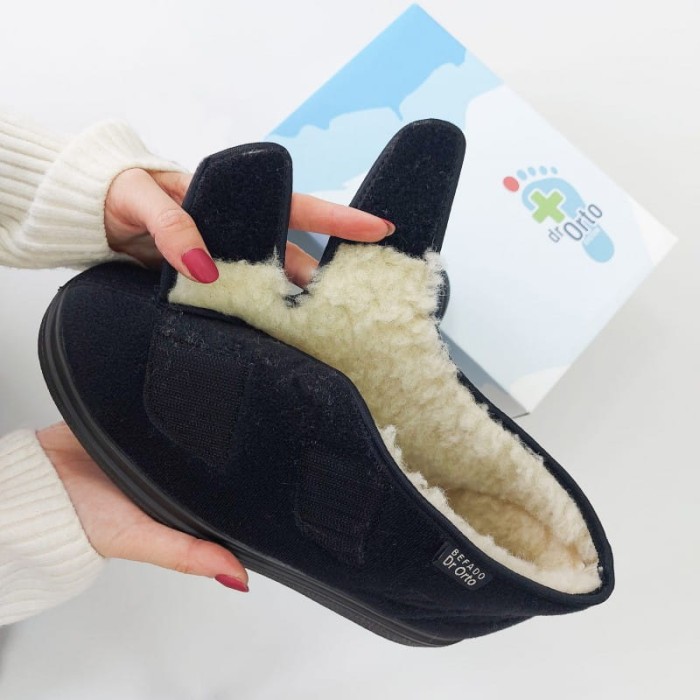 Dr.Orto wełniane ciepłe kapcie na chore nogi papcie DR ORTO 986