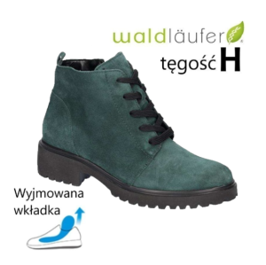 Waldlaufer 716807 skórzane botki damskie