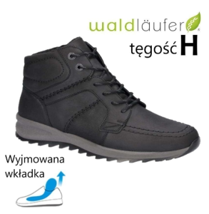 Waldlaufer 388805 skórzane trzewiki męskie tęgość H