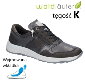 Waldlaufer 662K01 szerokie adidasy męskie tęgość K obuwie na tęgie nogi
