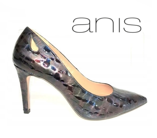 Skórzane szpilki Anis multikolor