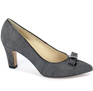 Anis skórzane półbuty na słupki Anis 4477 czółenka