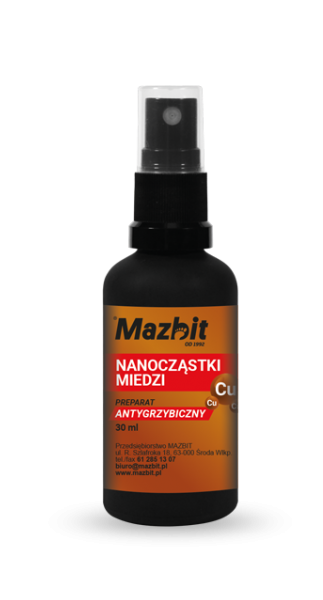 NANOCZĄSTKI MIEDZI 30ml Mazbit preparat antygrzybiczny