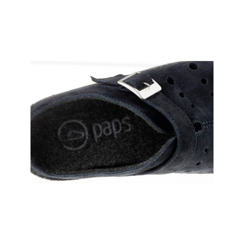 Paps damskie obuwie domowe model 1051-837 Navy Blue buty do wkładek ortopedycznych np. Vasyli