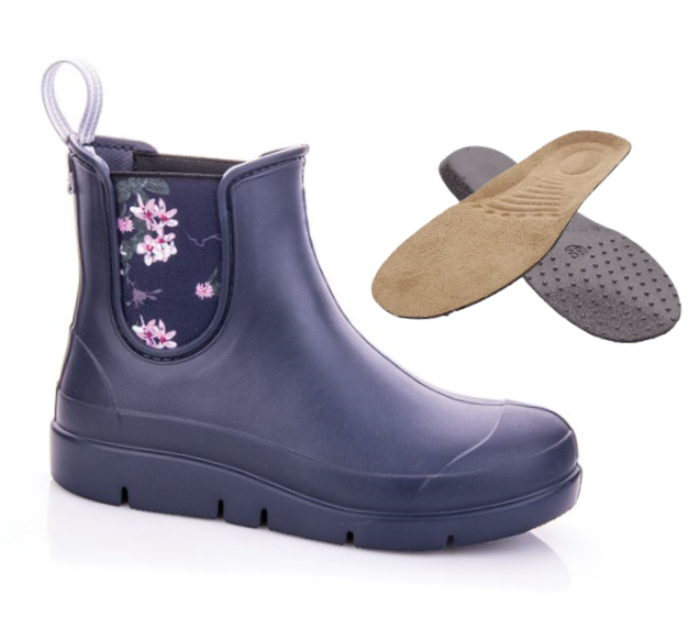 Lekkie kalosze damskie krótkie granatowe Lemigo STELLA