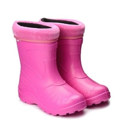 Befado kalosze dziecięce piankowe WYJMOWANY OCIEPLACZ 162X103 162Y103 różowe