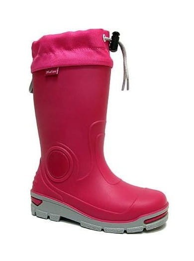 Kalosze dziecięce ze ściągaczem różowe Muflon / Renbut 487