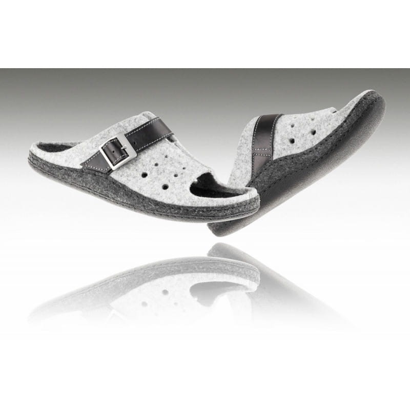 Paps damskie obuwie domowe do wkładek ortopedycznych np. Vasyli  Paps ME 1050-007  popiel