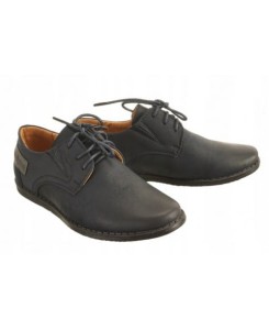 Wojtyłko 1377 dziecięce półbuty chłopięce wizytowe komunijne garniturowe granatowe