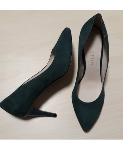 Zamszowe szpilki skórzane Anis 4497 czółenka