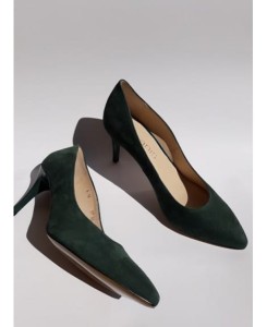 Zamszowe szpilki skórzane Anis 4497 czółenka