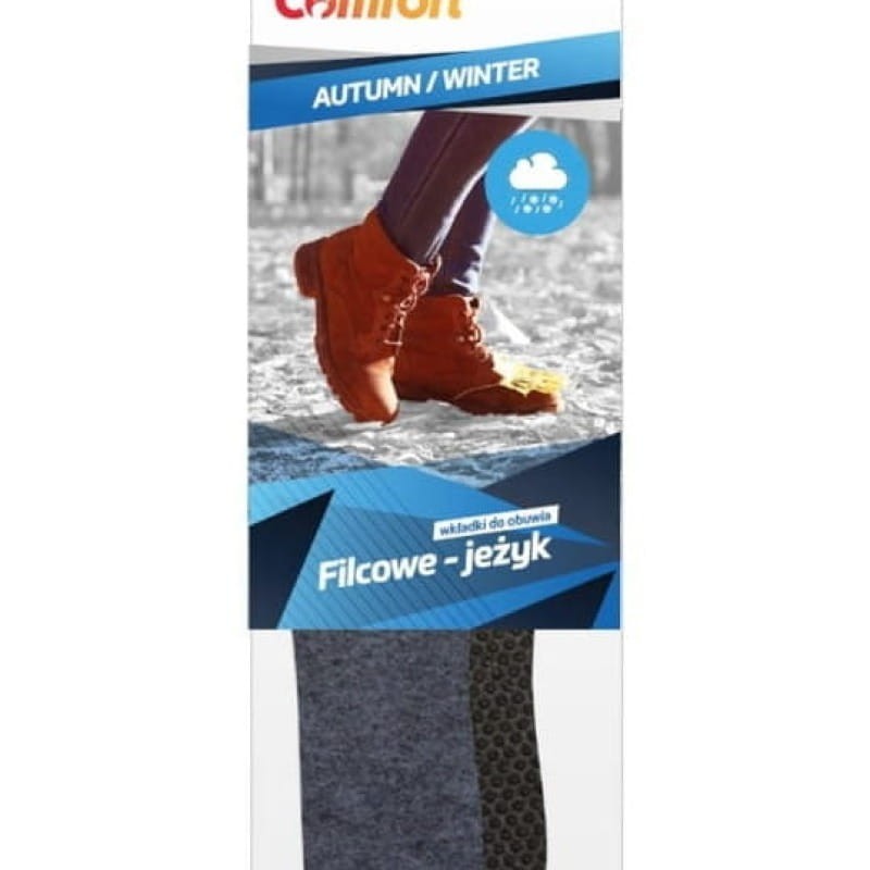 Filcowe damskie wkładki do butów filcowe jeżyk Mazbit 018