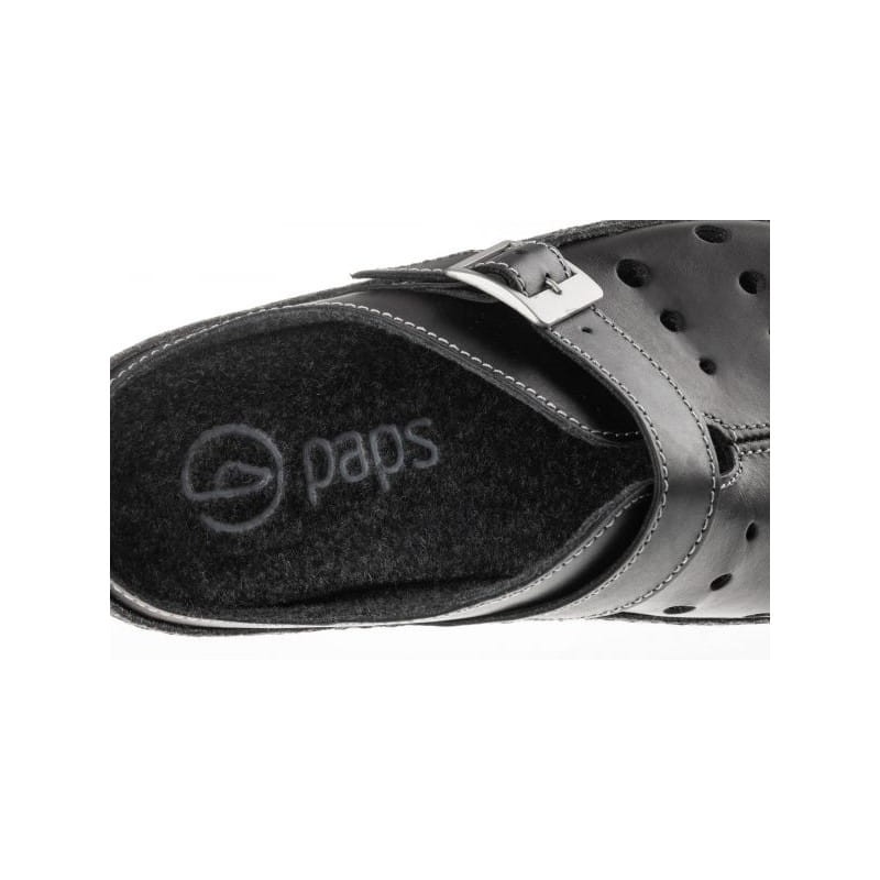 Paps męskie obuwie domowe model ME 1050 ME 1051 Black  buty do wkładek ortopedycznych np. Vasyli